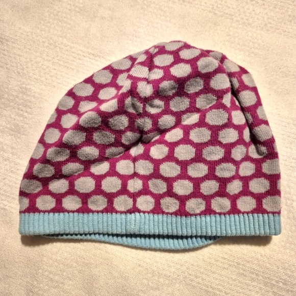 Hanns Andersson girls Large purple, blue & gray hat, name on tag - Picture 2 of 4